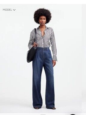 Madewell Harlow Wide-Leg Jeans in Blue 27